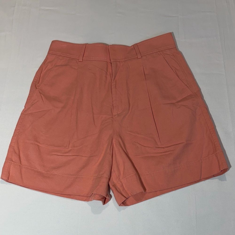 Everlane The Draper Short Buttersmooth Tawny Pink Sz 8 Professional Preppy - Picture 2 of 8